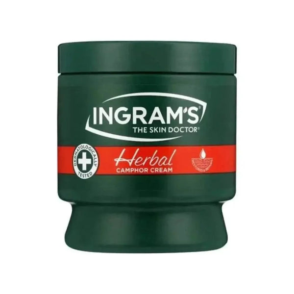 Ingrams Camphor Cream Herbal 450ml tube for soothing and hydrating skin care