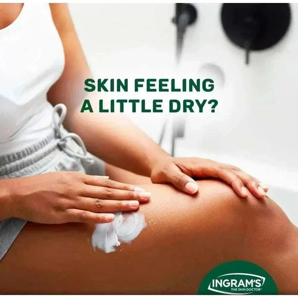 450ml Ingrams Camphor Cream white tube for soothing and moisturizing skin relief