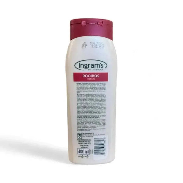 Ingrams Camphor Lotion Rooibos 450ml nourishing non-greasy body lotion with antioxidants and vitamin E