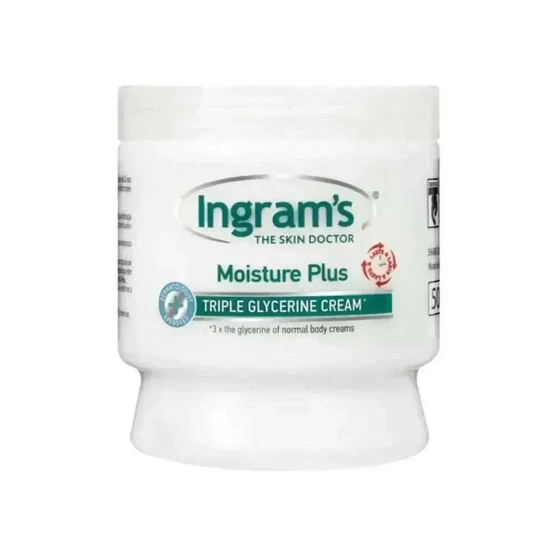Ingrams Moisture Plus Triple Glycerine 450ml cream for deep hydration and skin protection