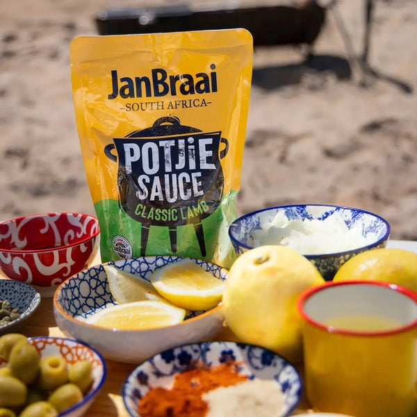 Jan Braai Sauces Classic Lamb Potjie Sauce 400g pouch with spices and herbs for lamb cooking