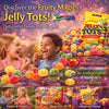 Beacon Jelly Tots Original 100gr pack of colorful, sugar-coated, fruit juice-filled chewy sweets