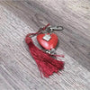 Keyring red heart with "Hope" large 50mm stylish keepsake accessory