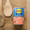 Koo Guava Halves in Syrup 410g can with guava fruit halves in syrup