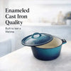 LK Flat Potjie Bake Pot 5L - BLUE Enamel(#12) * Facebook Ad