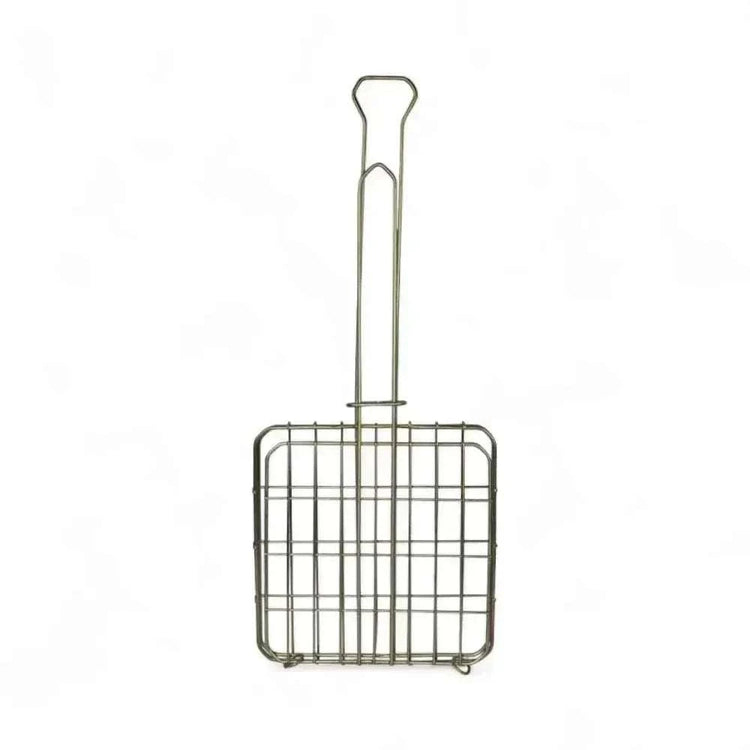 LK's Mild Steel Grid sandwich braai tool with secure clamp and long handle for grilling sandwiches, meats, and vegetables