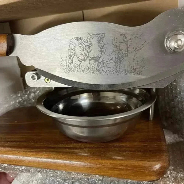 Large Biltong Cutter made from solid Kiaat wood, handmade in South Africa, perfect for slicing biltong easily