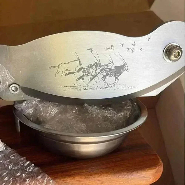 Large Biltong Cutter handmade in South Africa with solid Kiaat wood for easy biltong slicing and cutting