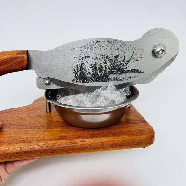 Large Biltong Cutter handmade in South Africa from solid Kiaat wood for easy biltong slicing