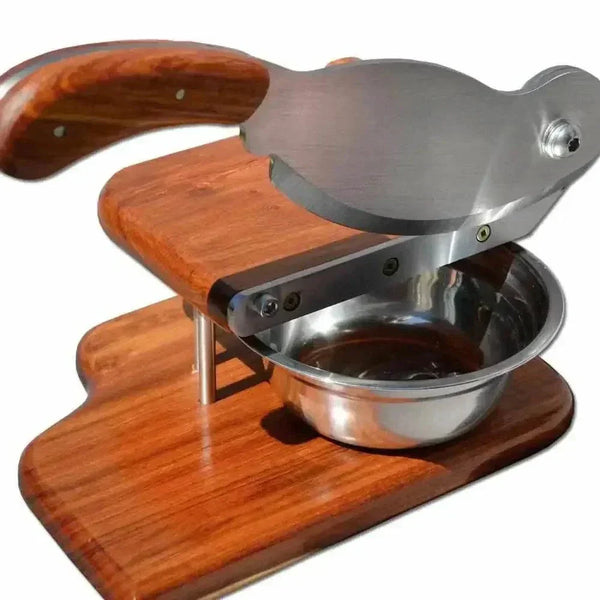 Large Biltong Cutter handmade from solid Kiaat wood for easy biltong slicing