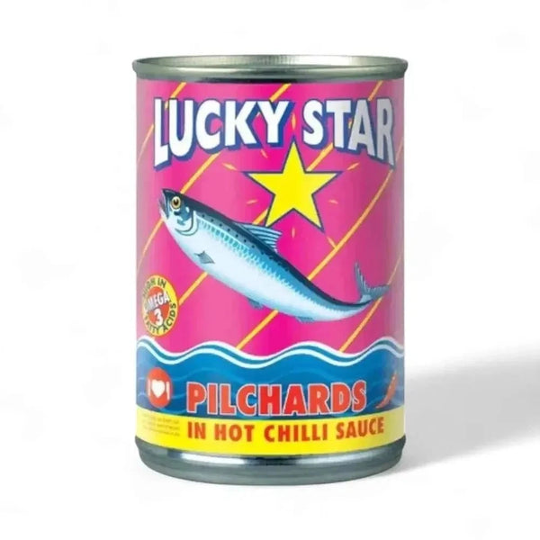 Luckystar Pilchards in Hot Chilli Sauce 400g can with spicy tangy sauce and nutritious fish