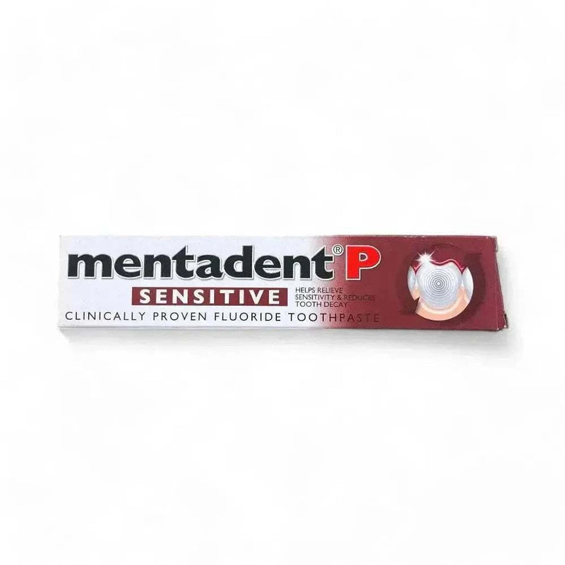 Mentadent P Toothpaste Sensitive 100ml tube for enamel protection and sensitivity relief