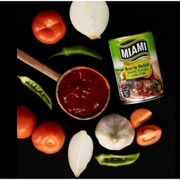 Miami Boerie Relish - Sweet Tomato WITH CHILLI 450g from South African Shop in New Zealand – Something From Home.
