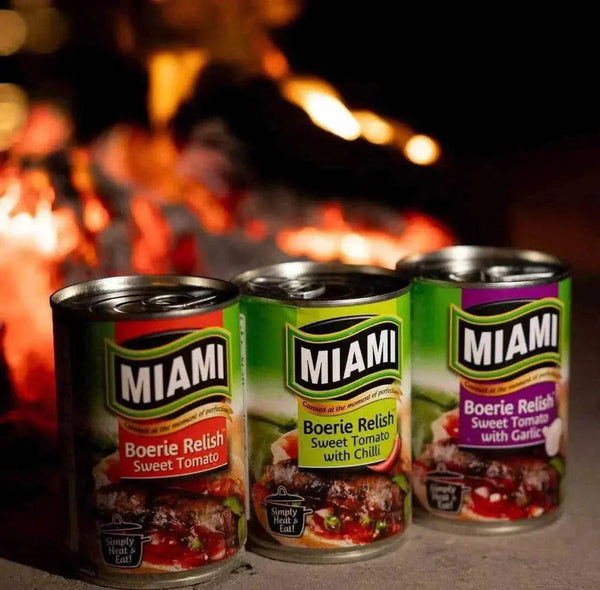Miami Chakalaka Hot 410g can with a South African relish experience.