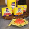 Moir's Jelly Strawberry dessert packet with smooth, wobbly strawberry jelly, 80g