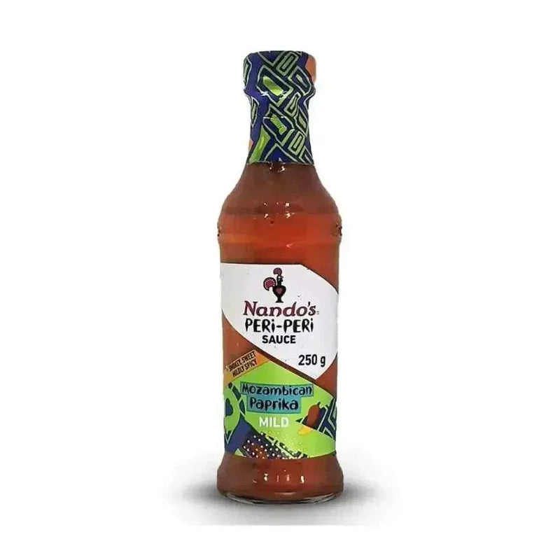 Nando's Mozambican Paprika MILD sauce 250g bottle with rich spicy flavor
