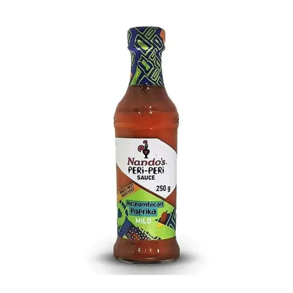 Nando's Mozambican Paprika MILD sauce 250g bottle with rich spicy flavor
