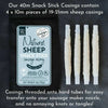 Natural sheep casings, 40m pack, pre-tubed for sausage making, 19-21mm size.