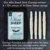 Pack of 40m natural sheep casings 19-21mm pre-tubed for home sausage making