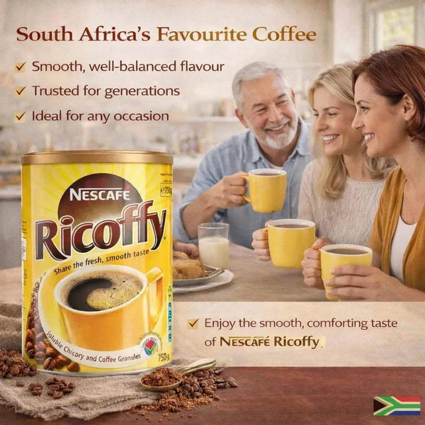 Nescafé Ricoffy 750g soluble chicory and coffee granules in recyclable tin