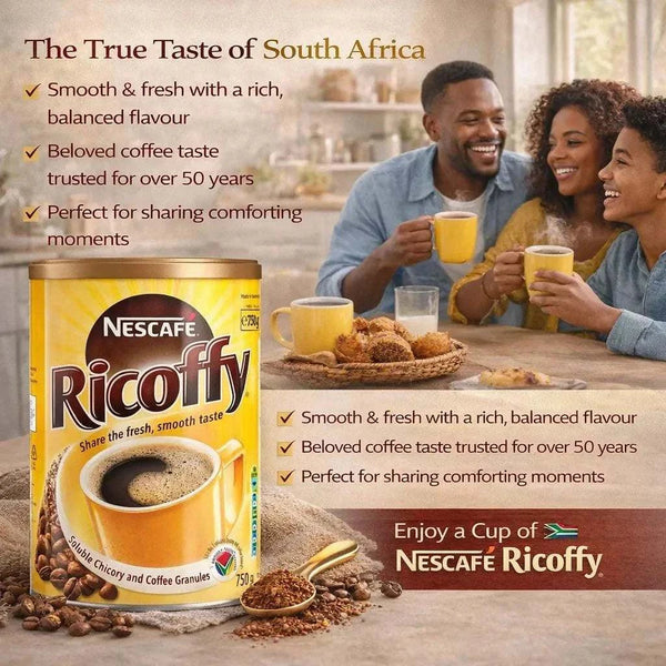 Nescafé Ricoffy 750g soluble chicory and coffee granules tin