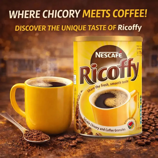 Nescafé Ricoffy 750g soluble chicory and coffee granules tin