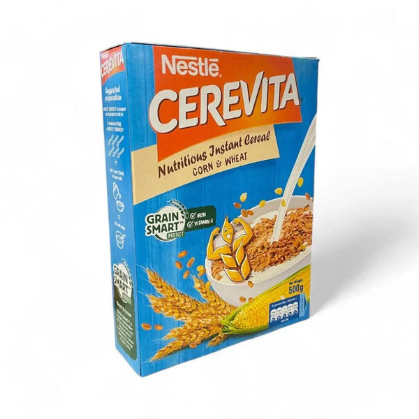 Nestle Cerevita Nutritious Instant Cereal Corn and Wheat 500g package breakfast staple in Zimbabwe