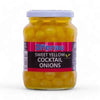 Offenau Cocktail Onions YELLOW 340g jar from Spain with mild taste and crisp texture.