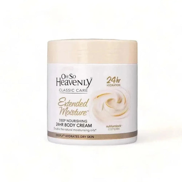 Oh So Heavenly Classic Care Body Cream Extended Moisture 470ml with deep hydration and vegan-friendly formula