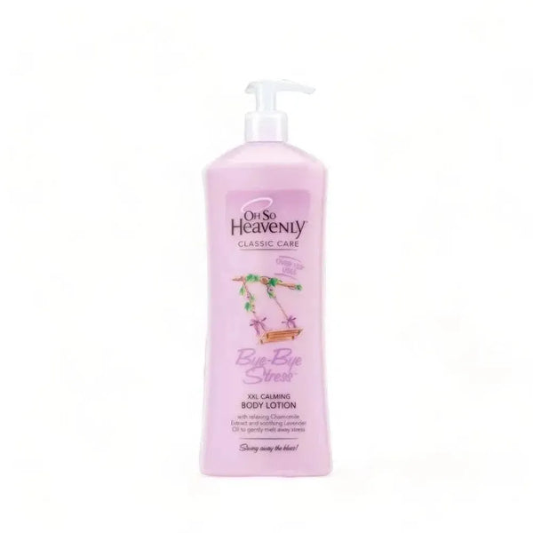 Oh So Heavenly Classic Care Body Lotion Bye-Bye Stress 1L with calming lavender and chamomile scents