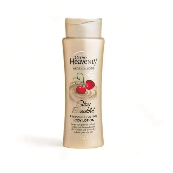Oh So Heavenly Classic Care Body Lotion Stay Beautiful 375ml bottle for radiant, youthful skin