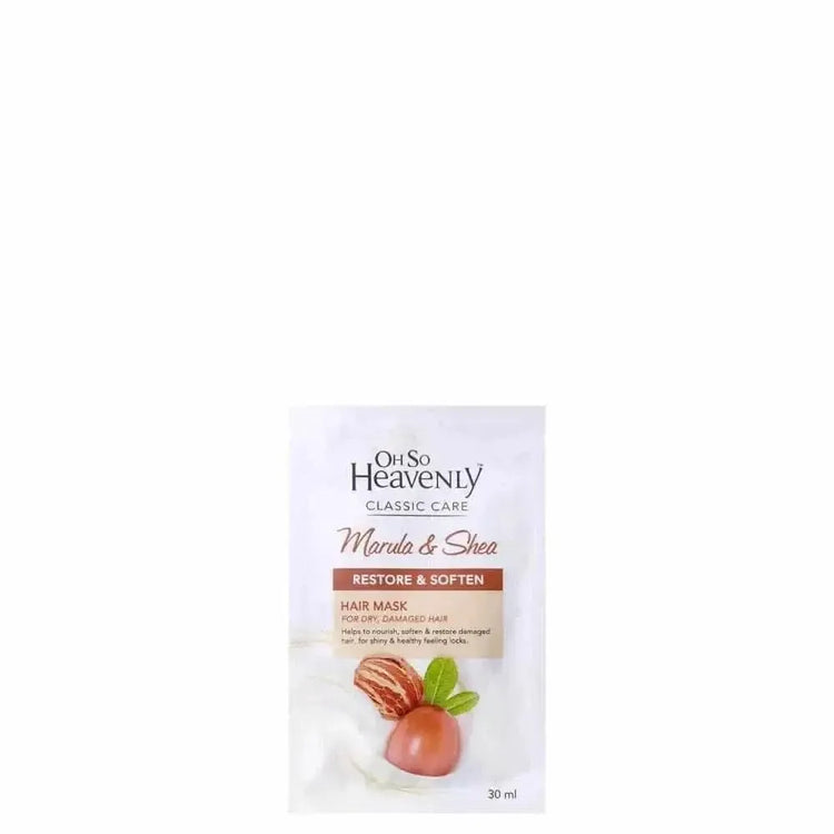 Oh So Heavenly Classic Care Marula and Shea Hair Mask 30ml for soft, shiny, nourished hair