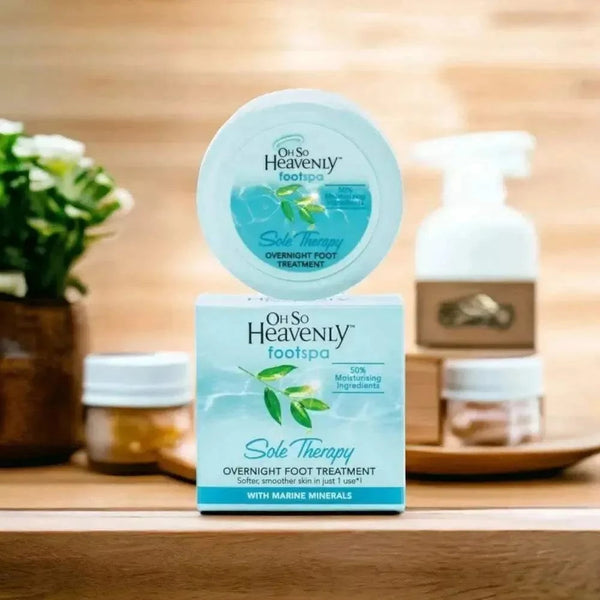 Oh So Heavenly Footspa Sole Therapy overnight foot treatment balm in 100ml bottle for soft and hydrated feet