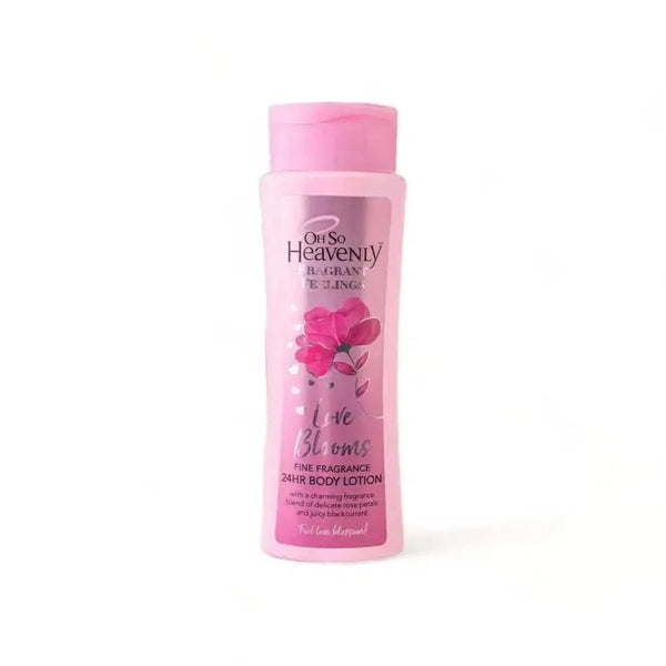 Oh So Heavenly Fragrant Feelings Body Lotion Love Blooms 375ml pink floral moisturizing lotion from South Africa