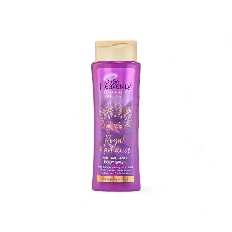 Oh So Heavenly Royal Radiance body wash with jasmine, amber, and honey fragrance, 375ml, vegan and cruelty-free from South Africa