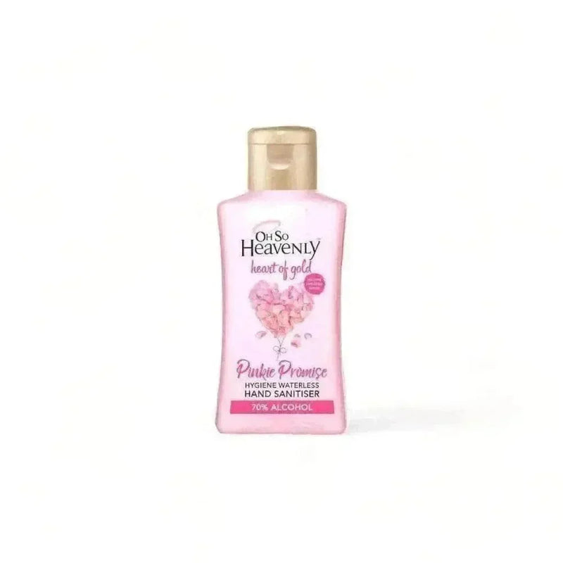 Oh So Heavenly Heart of Gold Pinkie Promise waterless hand sanitiser 90ml bottle