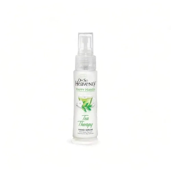 Oh So Heavenly Happy Hands Tea Therapy hand serum with Green Tea Extract and vitamins A, C, E for silky soft hands