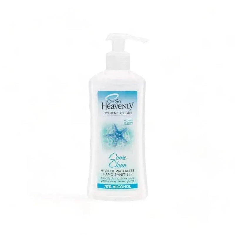 Oh So Heavenly Hygiene Clean waterless hand sanitiser 450ml with 70% alcohol and refreshing scent