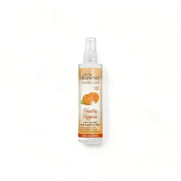 Oh So Heavenly Hygiene Clean Healthy Hand and Surface Spray 150ml with 70% alcohol and citrus fragrance