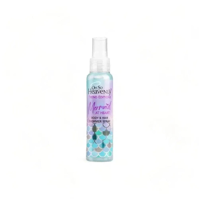 Oh So Heavenly Mermaid at Heart Body and Hair Shimmer Spray with gold and silver glitter and vegan formula