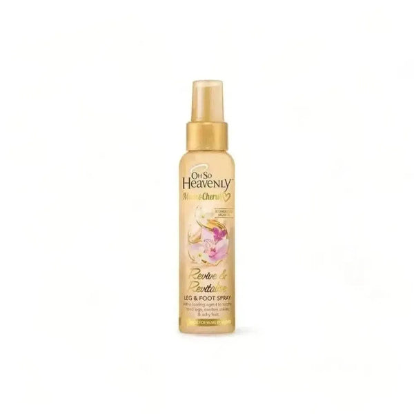 Oh So Heavenly Mum & Cherub Leg & Foot Spray 100ml bottle for soothing tired legs and feet