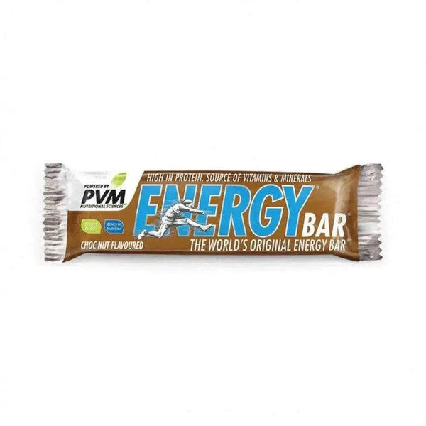 PVM Bar Chocolate NUT 45g energy bar, high in protein and vitamins, world's original nutritious snack.