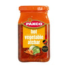 Pakco Vegetable Atchar hot spicy South African pickle in 385g jar with carrots cauliflower and green beans