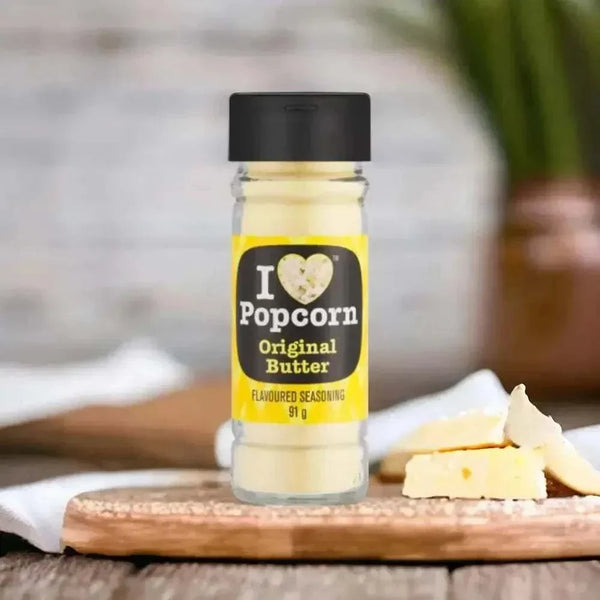 Popcorn Delights Original Butter Popcorn Seasoning 91g bottle for classic buttery popcorn flavor