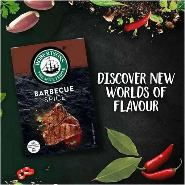 Robertsons Refill BBQ Spice 128g bottle with smoky aromatic herbs and spices for grilling