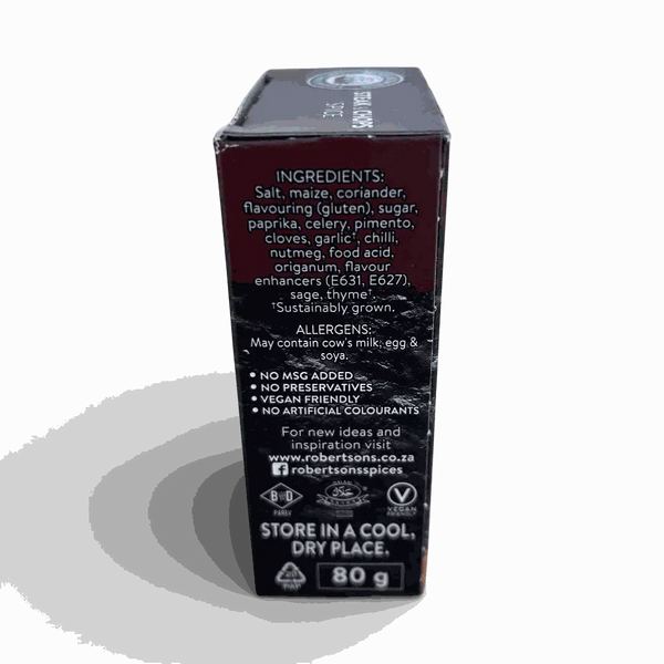 Robertsons Refill Steak & Chop 80g natural spice blend for grilling and cooking meat dishes
