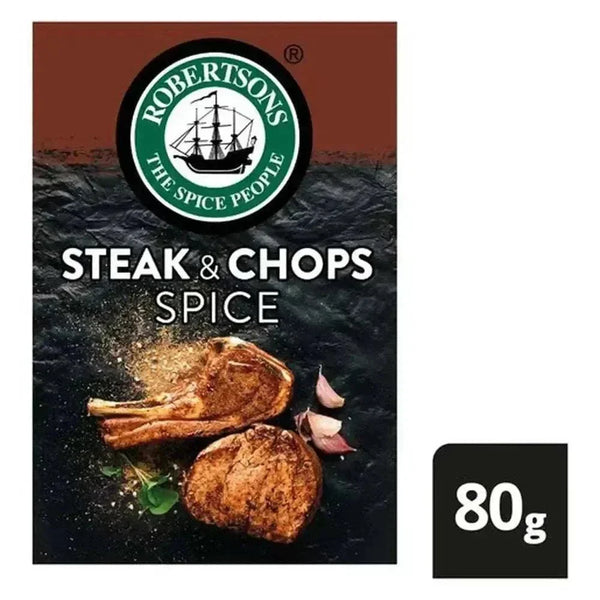 Robertsons Refill Steak & Chop 80g natural spice blend for meat dishes