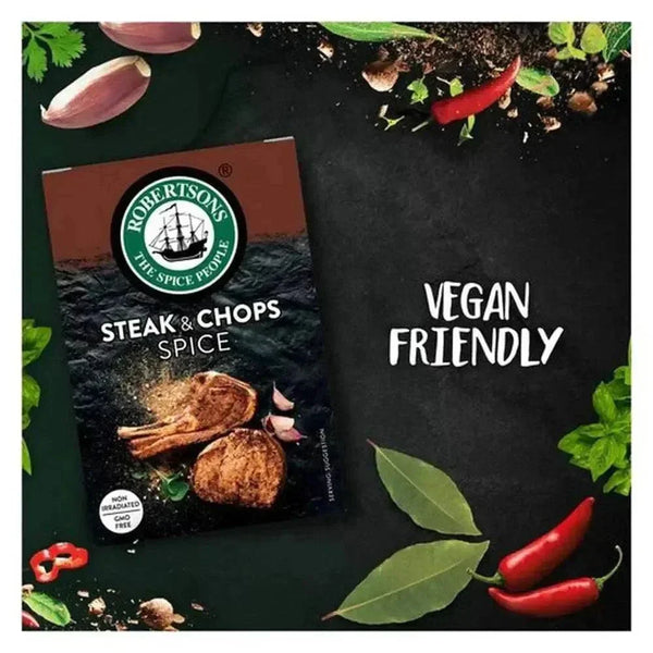 Robertsons Refill Steak & Chop 80g natural spice blend for grilling and cooking meat