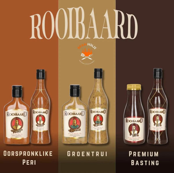 Rooibaard Groen Trui Chilli Sauce 550ml bottle with bold, tangy flavor.