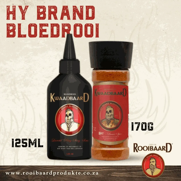 170g bottle of Rooibaard Kwaad Spice for bold flavor enhancement in cooking.